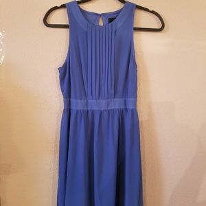 Blue pleated dress NWT